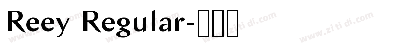 Reey Regular字体转换